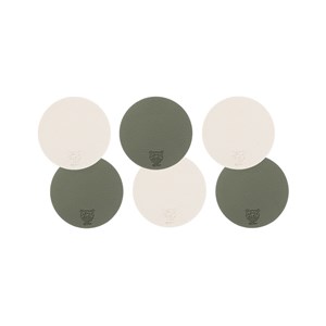 Sous-verre - réversible - cuir recyclé