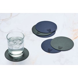 Sous-verre - réversible - cuir recyclé