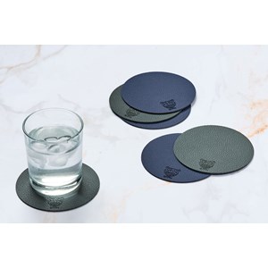 Sous-verre - réversible - cuir recyclé