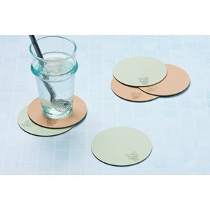Sous-verre - réversible - cuir recyclé