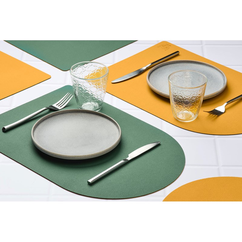 Set de table réversible - cuir recyclé