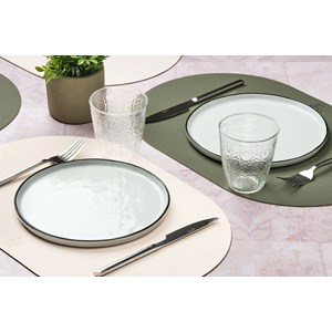 Set de table réversible - cuir recyclé