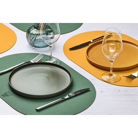 Set de table réversible - cuir recyclé