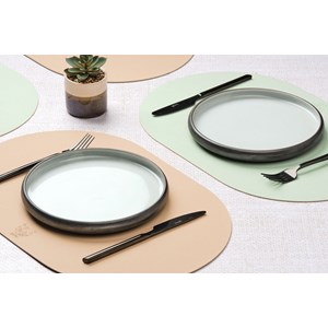 Set de table réversible - cuir recyclé