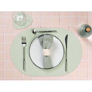 Set de table réversible - cuir recyclé