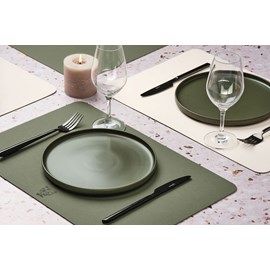 Set de table réversible - cuir recyclé