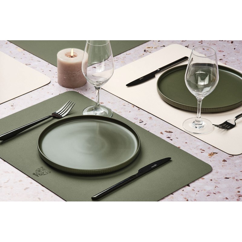 Set de table réversible - cuir recyclé