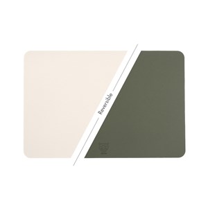 Set de table réversible - cuir recyclé