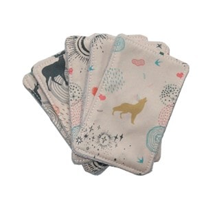 Lot de 5 lingettes lavables lior rose