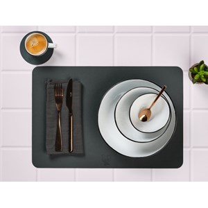 Set de table réversible - cuir recyclé