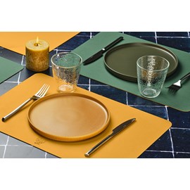 Set de table réversible - cuir recyclé