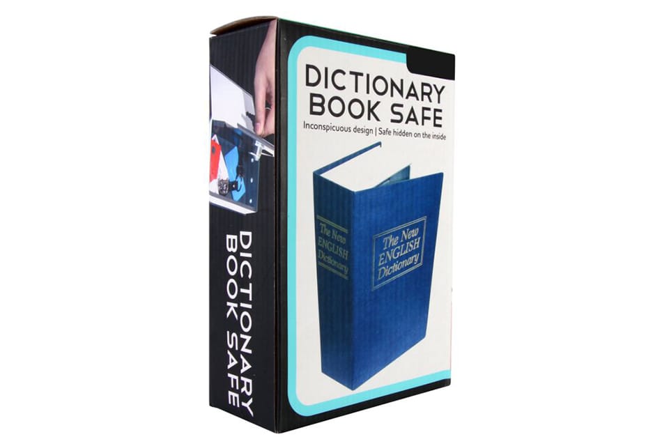 Livre coffre-fort imitation dictionnaire
