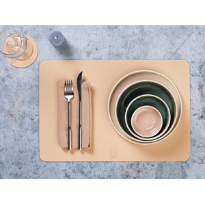 Set de table réversible - cuir recyclé