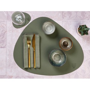 Set de table réversible - cuir recyclé