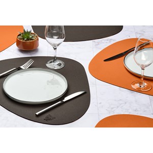 Set de table réversible - cuir recyclé