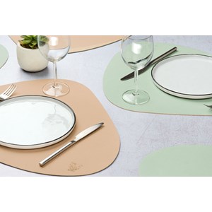 Set de table réversible - cuir recyclé