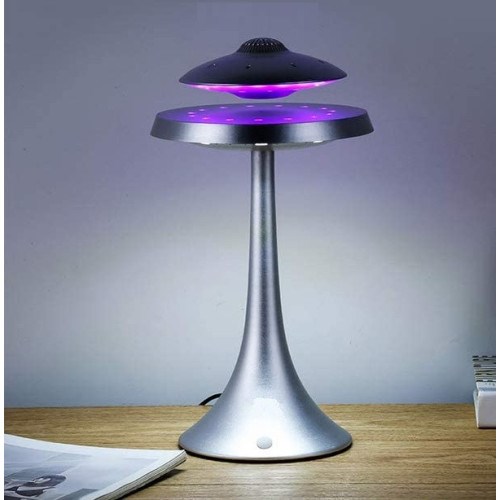 MAGNETIC LAND UFOSOUND Concept - Enceinte en lévitation UFOSOUND Gris sur pied Gris - Leds multicolores avec INDUCTION pas cher