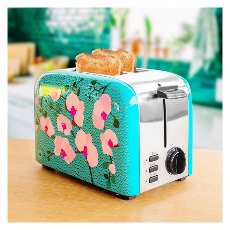 Toaster grille pain bleu turquoise