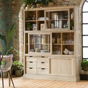 Vaisselier en bois de manguier nina