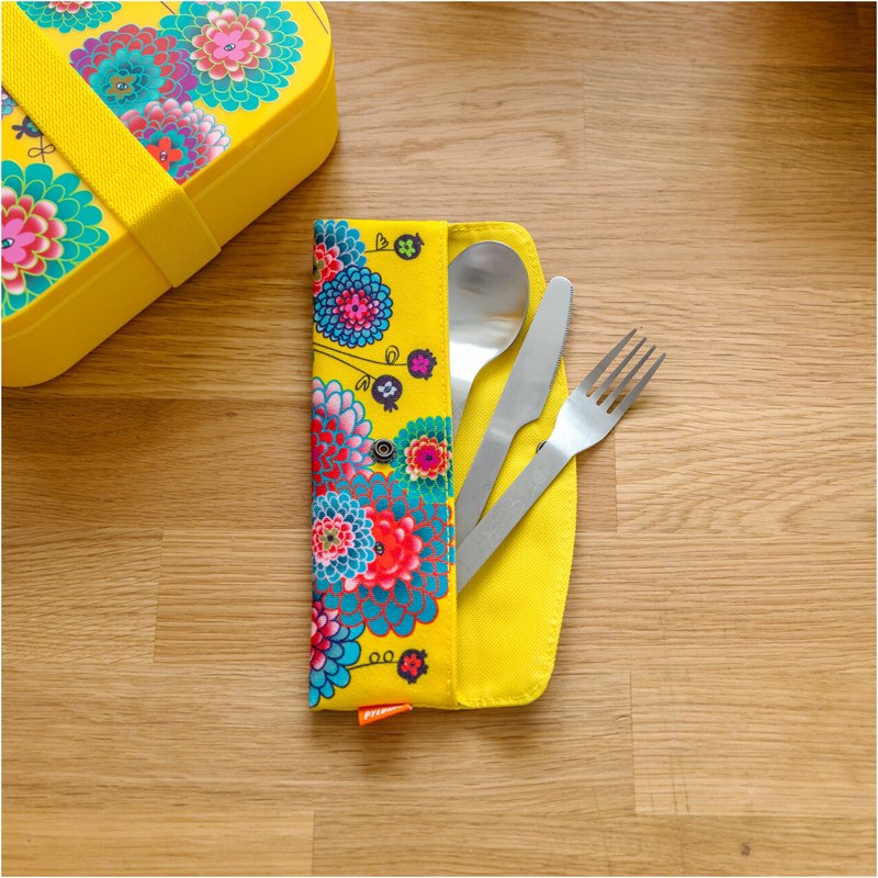 Set de 3 couverts jaune