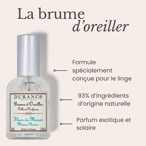 Brume d'oreiller fleur de monoï