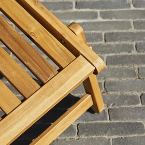 Transat en bois d'acacia