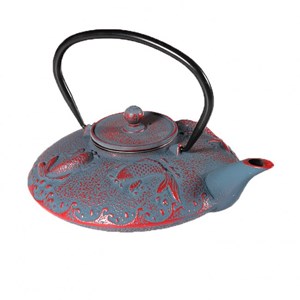 Théière japonaise en fonte - carpes