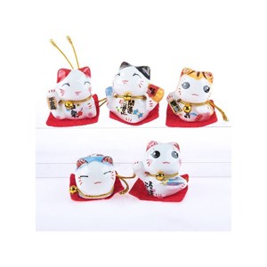 Coffret 5 figurines maneki neko