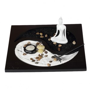 Grand jardin zen yin et yang 
