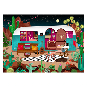 Puzzle 1000 pièces - life in the desert