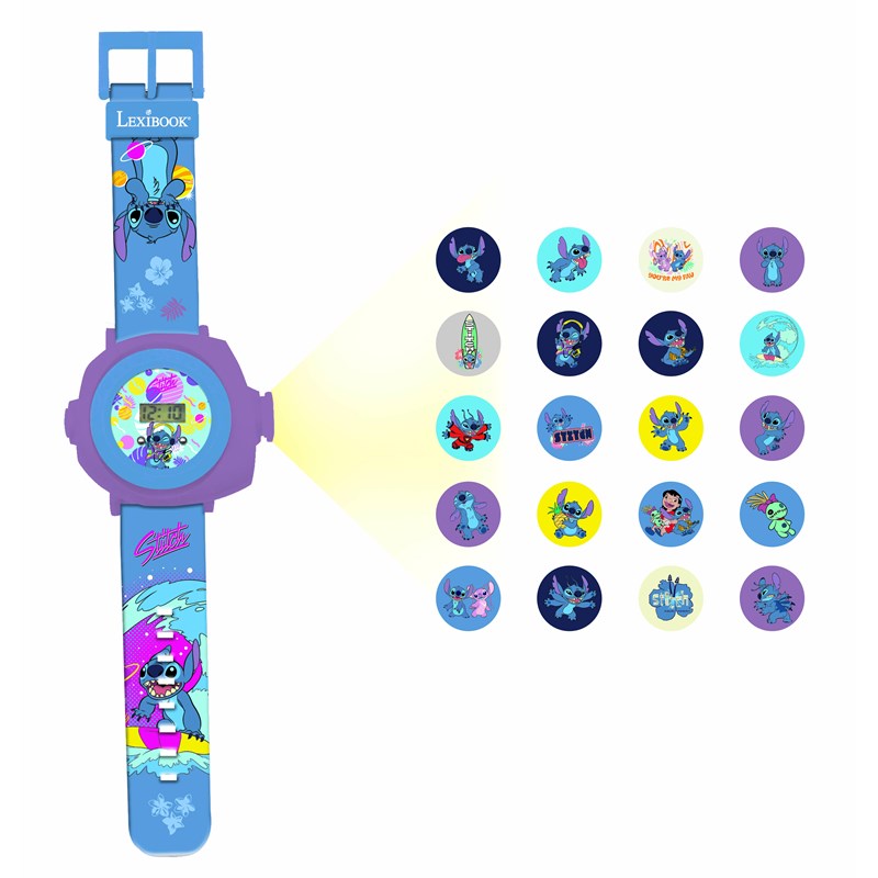 Montre digitale avec projection stitch