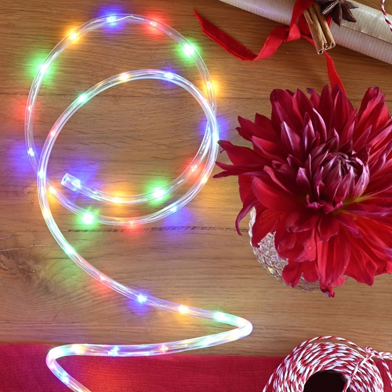 Cordon lumineux solaire led 5m multicolore