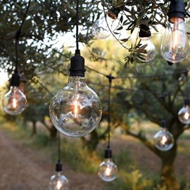 Guirlande guinguette 8 suspensions led