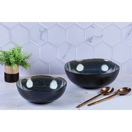 Saladier 24cm et 28,5cm - bleu nuit