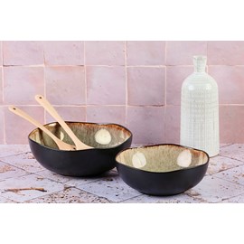 Saladier 24cm et 28,5cm - marron sauvage