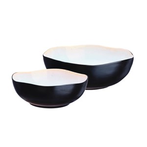 Saladier 24cm et 28,5cm - blanc ivoire