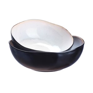 Saladier 24cm et 28,5cm - blanc ivoire