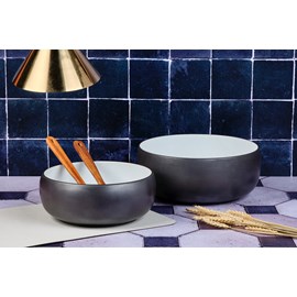 Saladier 25cm et 29,5cm - onyx