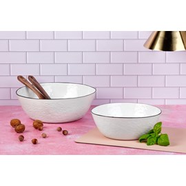 Saladier 24cm et 30cm - blanc neige