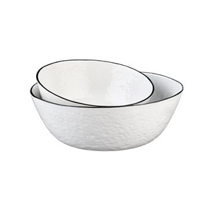 Saladier 24cm et 30cm - blanc neige