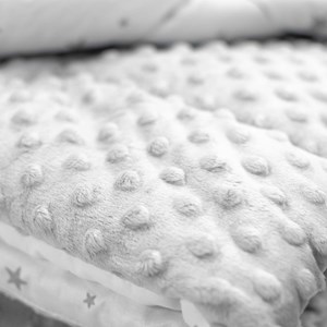 Couverture réversible ultra douce gris