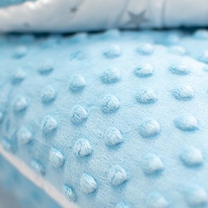 Couverture réversible ultra douce bleu