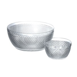 Saladier acrylique transparent diamant