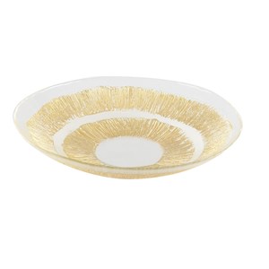 Saladier en verre doré  - soleil