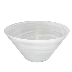 Saladier conique blanc