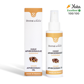Huile de massage aphrodisiaque bio