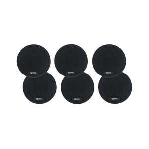 Sous-verre rond - feutre recyclé noir