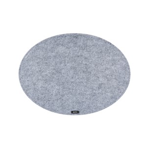 Set de table ovale - feutre recyclé gris