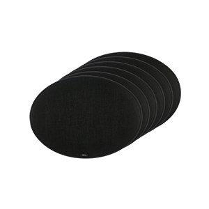 Set de table ovale - feutre recyclé noir