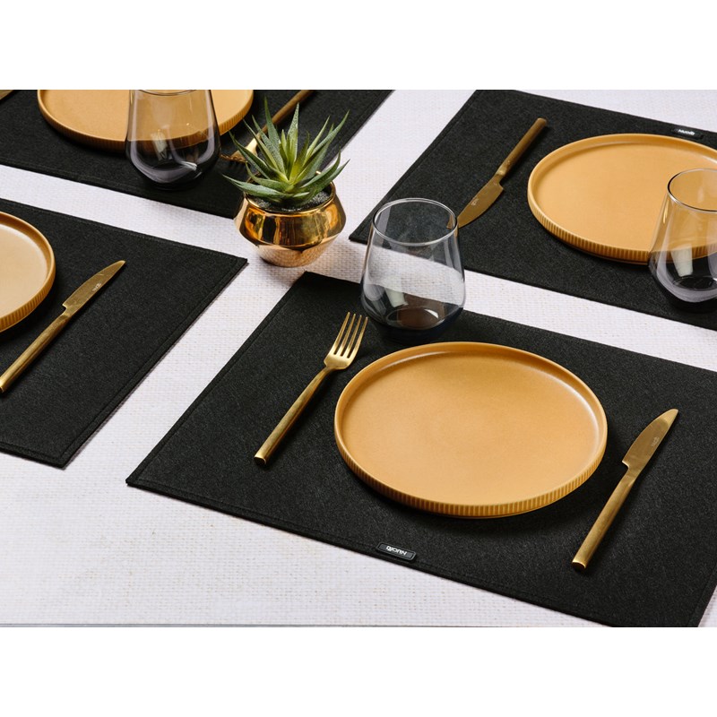 Set de table - feutre recyclé noir